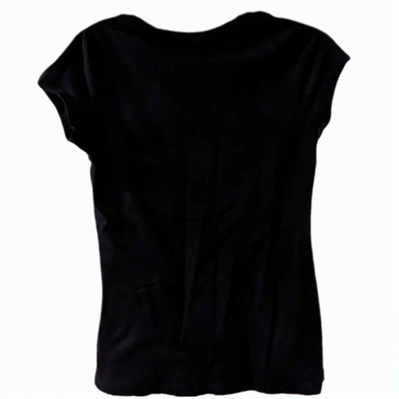 THE BEATLES♀️Vintage Rhinestone Black T-Shirt Women's L - Picture 2 of 8